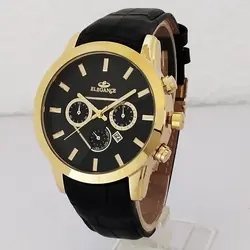 ساعت مردانه الگانس طرح سه موتور تک موتور فعال تاریخ شمار ضدآب موتور ژاپن