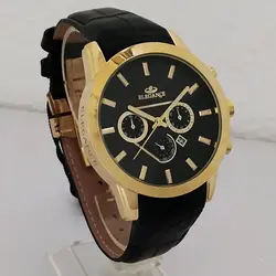 ساعت مردانه الگانس طرح سه موتور تک موتور فعال تاریخ شمار ضدآب موتور ژاپن