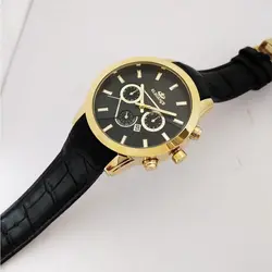 ساعت مردانه الگانس طرح سه موتور تک موتور فعال تاریخ شمار ضدآب موتور ژاپن