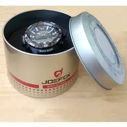 ساعت مچی عقربه ای مردانه بندفلزی،دوزمانه،دو موتوره،ضدآب،جی فوکس، JOEFOX,کرنومتر و آلارم،دیجیتال،جوفاکس
