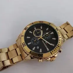 بندفلزی مردانه طلایی 3 موتور فعال .رنگ ثابت فروش ویژه تاریخ شمار اسپرت و شیک
