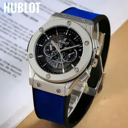 ساعت مچی مردانه هابلوت تقویم نمایان طرح کرنو موتور شرکتی HUBLOT