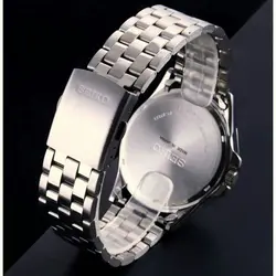ساعت مچی مردانه تقویم نمایان شبنما دار بند استیل سیکو Seiko