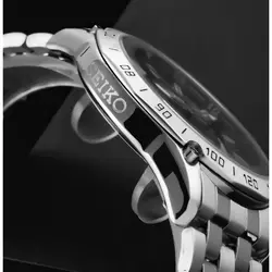 ساعت مچی مردانه تقویم نمایان شبنما دار بند استیل سیکو Seiko