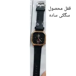 ساعت مچی عقربه‌ای مردانه جنوا مدل تک موتوره بند چرمی تقویم دار کد 2