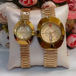 ساعت مچی ست مردانه و زنانه رادو تخم مرغی اصل میوتا ژاپن سرامیک ضدخش بندکشویی لنگرچرخون .