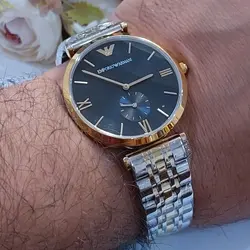 ساعت مردانه امپریو آرمانی اصل ژاپن زیر ثانیه شمار