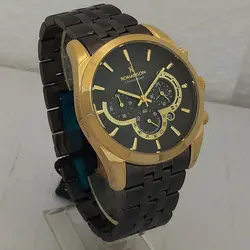 ساعت مچی عقربه‌ای مردانه رومانسون مدل تاریخ شمار کرنوگراف بندفلزی سه موتور فعال رنگ ثابت ضدآب کد R50