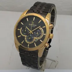 ساعت مچی عقربه‌ای مردانه رومانسون مدل تاریخ شمار کرنوگراف بندفلزی سه موتور فعال رنگ ثابت ضدآب کد R50