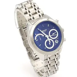 SIEKOساعت زنانه تمام استیل ضد حساسیت موتورژاپن تقویم روز شمار نمایشگر روز وشب