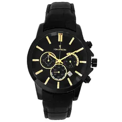 ساعت مچی عقربه‌ای مردانه رومانسون مدل کرنوگراف سه موتورفعال بندچرمی تاریخ شمار کد 29