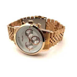 SIEKOساعت فول تایم تمام استیل ضد حساسیت موتورژاپن تقویم روز شمار نمایشگر روز و شب