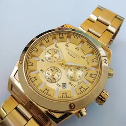 ساعت مچی عقربه‌ای مردانه دیزل مدل بندفلزی تاریخ شمار سه موتور فعال کرنوگراف ضدآب کد 041