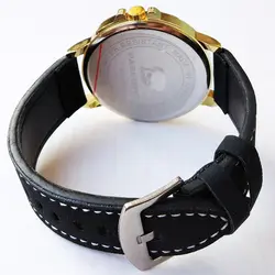 ساعت مچی عقربه‌ای مردانه مدل بندجیر تاریخ شمار کد D2110