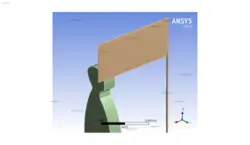 شبیه سازی برخورد سر با تابلو