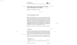 Climate change, Atlantic storm activity and the regional socio-economic impacts on the Caribbean