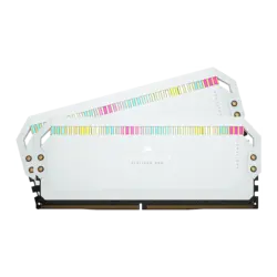 رم کورسیر CORSAIR DOMINATOR PLATINUM RGB White 32GB 16GBx2 5200MHz CL40 DDR5