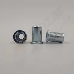 قیمت مهره پرچی گرد لبه دار سایز M6 عمده - پیچ ابزار