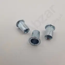 قیمت مهره پرچی گرد لبه دار سایز M5 عمده - پیچ ابزار