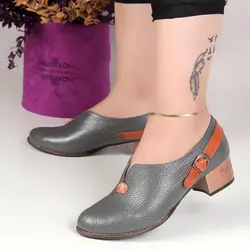 کفش تمام چرم زنانه کد 11023 - چرم سانیا | خرید بهترین انواع کیف و کفش چرم زنانه