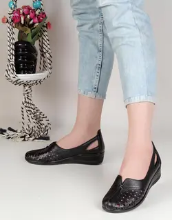 کفش تمام چرم زنانه کد 46 - چرم سانیا | خرید بهترین انواع کیف و کفش چرم زنانه