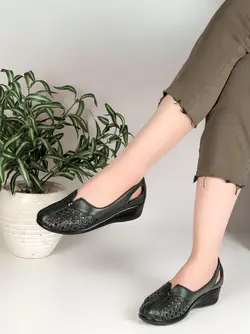 کفش تمام چرم زنانه کد 46 - چرم سانیا | خرید بهترین انواع کیف و کفش چرم زنانه