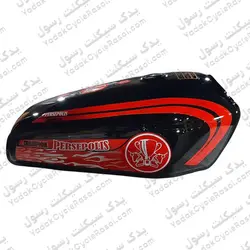 باک موتور سیکلت هوندا میلاد باک رنگ مشکی مدل طرح هواداری پرسپولیس - یدک سیکلت رسول