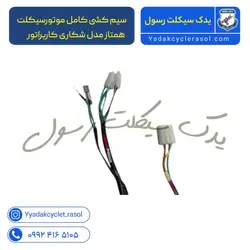 سیم کشی کامل موتورسیکلت همتاز مدل شکاری کاربراتور - یدک سیکلت رسول