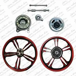 رینگ اسپرت جلو و عقب هوندا مدل پلاتینیوم دیسکی - یدک سیکلت رسول