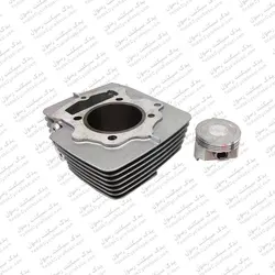 سیلندر با رینگ و پیستون ( پستان ) موتور تریل cb 200 سی بی و فلات طرح ktm کی تی ام زنجیر تایم - یدک سیکلت رسول