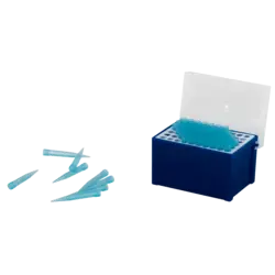 جعبه نوک سمپلر آبی 60 خانه با درب لولایی قفل دار (رک سر سمپلر)