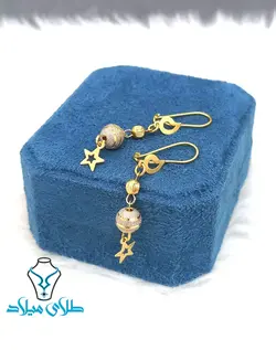 گوشواره آویز مهره ای