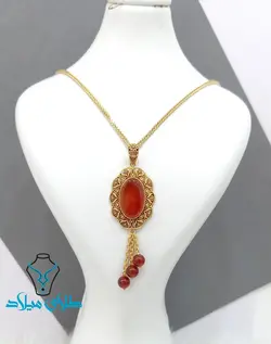 پلاک طلا عقیق