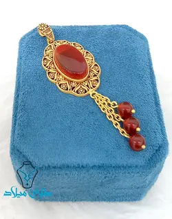 پلاک طلا عقیق