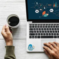 استیکر لولو طرح گربه و کاموا کد 587