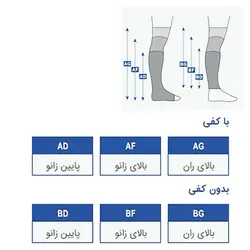 جوراب واریس معمولی نوید کد 1475 BD - بازار پزشکی - پخش تجهیزات پزشکی و ارتوپدی