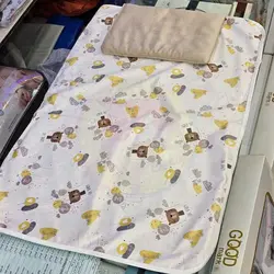 زیرانداز تعویض مامزکیوت Mum's Cutie طرح خرس کارتونی کرم