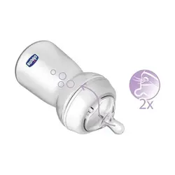 سر شیشه +6 ماه نچرال فیلینگ Y Cut چیکو Chicco بسته 2 عددی