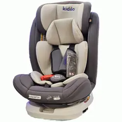 صندلی ماشین چرخشی ایزوفیکس دار کیدیلو kidilo (طوسی)