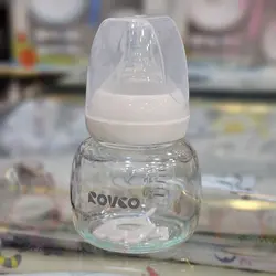 شیشه شیر 80 میلی لیتر نوزاد Rovco ( قنداب خوری )