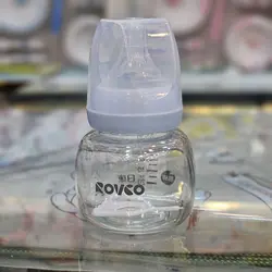 شیشه شیر 80 میلی لیتر نوزاد Rovco ( قنداب خوری )