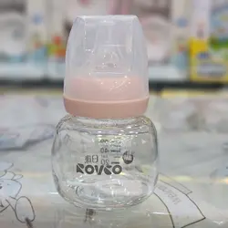 شیشه شیر 80 میلی لیتر نوزاد Rovco ( قنداب خوری )