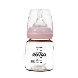 شیشه شیر 80 میلی لیتر نوزاد Rovco ( قنداب خوری )
