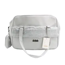 ساک لوازم نوزاد کوکالو تمام چرم خزدار