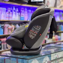 صندلی ماشین چرخشی ایزوفیکس دار کیدیلو kidilo مدلH320 (مشکی طوسی چرم )