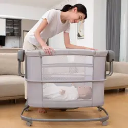 گهواره برقی و تخت ماستلا Mastela مدل 3in1 ( طوسی تیره )