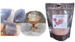 پک ۳عددی نمک آبی،دل نمک،نمک صورتی