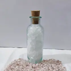 دلنمک جهرم 500گرمی در ظرف ویال شیشه ای و درب چوب پنبه