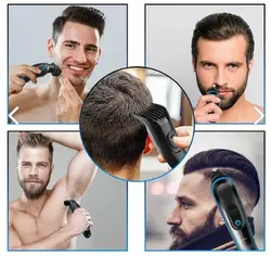 ماشین ریش تراش شارژی 5 کاره مردانه - اپیلاسیون مو سبیل پر پشت ابرو کوتاه کننده بینی - لیزر طراحی ریش قبل از اپیلاسیون Yopigo 690 5in1 - YPA82D0A