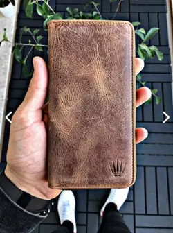 کیف تلفن و جا کارتی مردانه WATCHOFROYAL Leon Crazy Taba